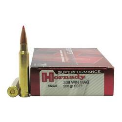 HORNADY CAL .338 WIN MAG SUPERFORMANCE 200GR / 13 GRAMMES