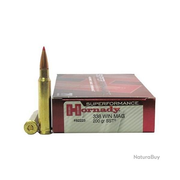 HORNADY CAL .338 WIN MAG SUPERFORMANCE 200GR / 13 GRAMMES