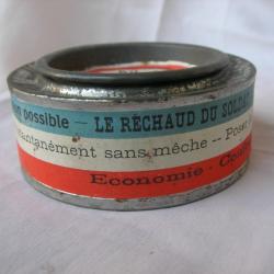 WW1/WW2 FRANCE BOÏTE POUR RÉCHAUD MILITAIRE FRANCAIS " LE RECHAUD DU SOLDAT " TRES RARE