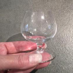 2 Mini Verres À Alcool Blanc Cristal De Bohême -