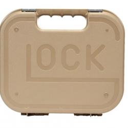 Mallette de Transport pour Armes à Feu Tactiques Glock 17 - Boîte Rigide de Rangement Tan