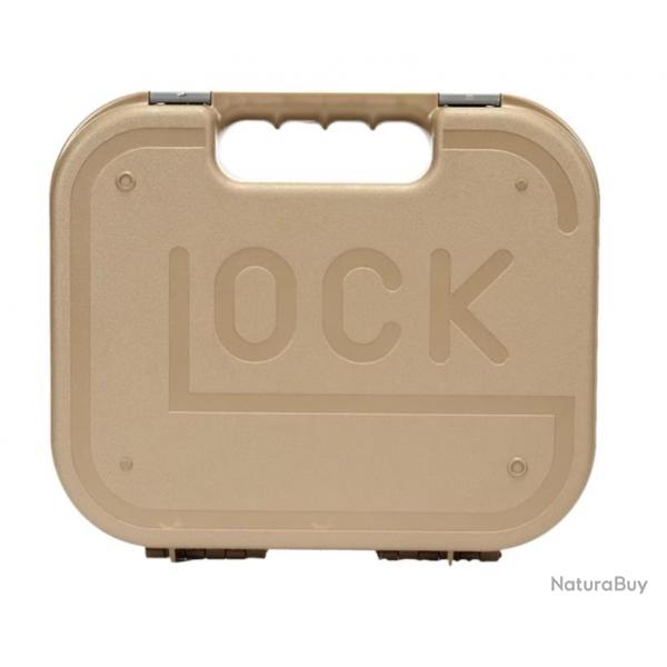 Mallette de Transport pour Armes  Feu Tactiques Glock 17 - Bote Rigide de Rangement Tan