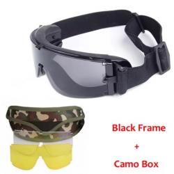 Lunettes de Soleil Militaires - Protection UV400, Anti-vent et Anti-buée