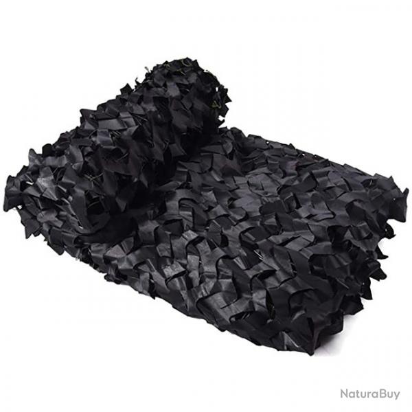 Filet de camouflage noir 2m x 3m