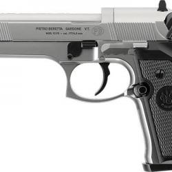 Pistolet à plomb 4.5 mm UMAREX - BERETTA 92 FS (4 joules max) Nickel Synthétique