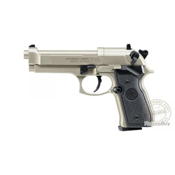 Pistolet  plomb 4.5 mm UMAREX - BERETTA 92 FS (4 joules max) Nickel Synthtique