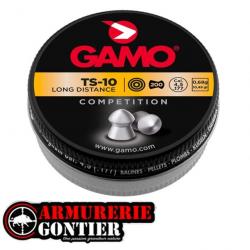 Plombs GAMO TS 10 tête pointue cal. 4,5 mm 0.68g X200