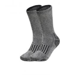 Chaussettes thermiques respirantes grises - LIVRAISON GRATUITE