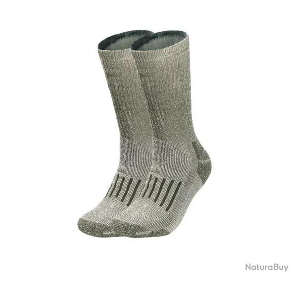 Chaussettes thermiques respirantes vertes - LIVRAISON GRATUITE