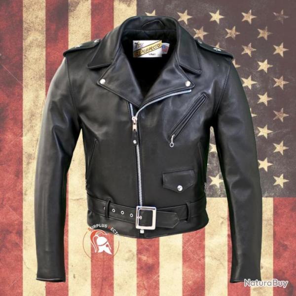 Blouson Perfecto 613 "ONE STAR" Cuir Vachette - Schott USA 42