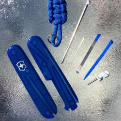 Neuf Côtes / Plaquettes Saphir - Original Swiss Victorinox 91mm + Accessoires multiples