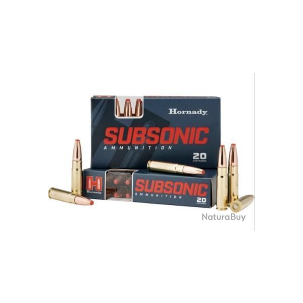 Munitions HORNADY cal.300 blackout subsonic sub-x 190gr par 60