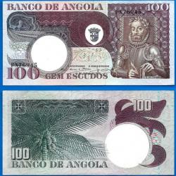 Angola 100 Escudos 1973 Excentré Escudo Afrique Billet Colonie Portugal