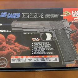 Pistolet airsoft Co2 SIG SAUER GSR billes plastiques 6mmBB full metal