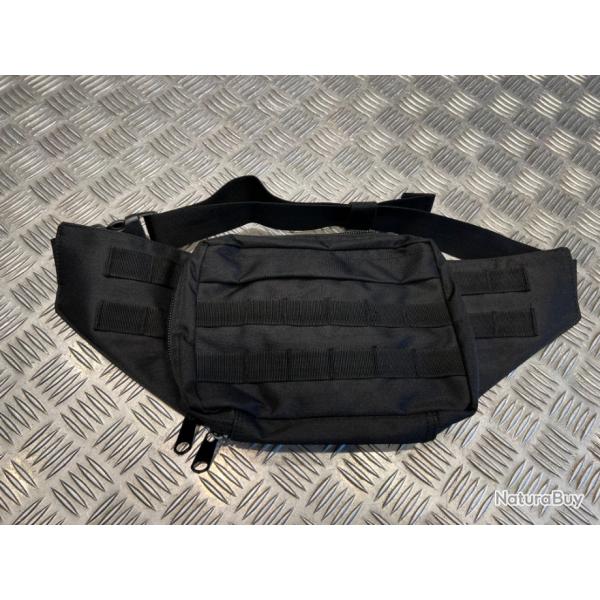 Mil-Tec Sac banane pistolen hip bag noir