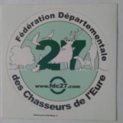 Autocollant chasse fdc 27