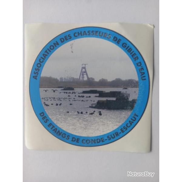 Autocollant chasse gibiers d'eau n1