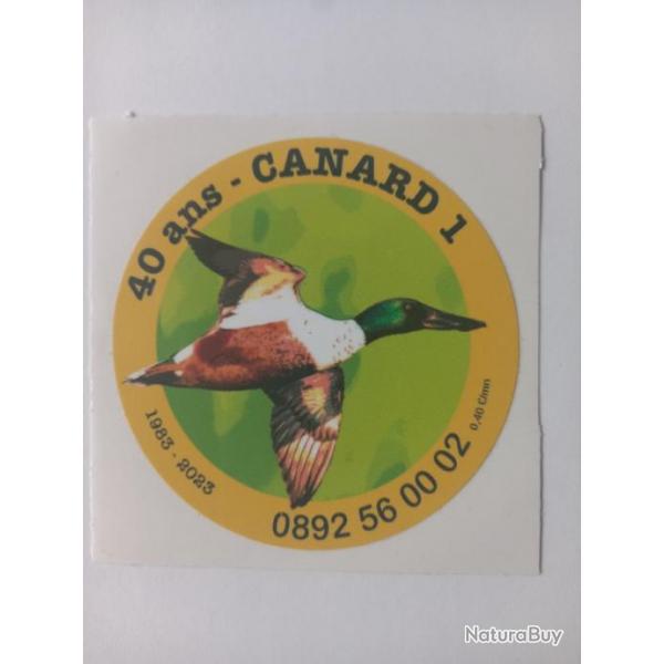 Autocollant chasse gibiers d'eau canard