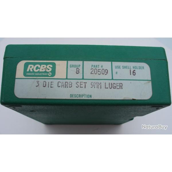 RCBS 3 die set 9m/m luger