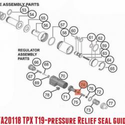 TPX T19-pressure Relief seal guide Comp