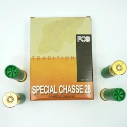 FOB SPECIAL CHASSE 28 - CAL 16/65 N° 2 PLOMB - BOURRE GRASSE