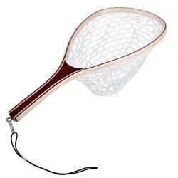 Épuisette Glide Catch manche en bois - Blanc