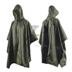 Poncho de pluie imperméable vert - LIVRAISON GRATUITE