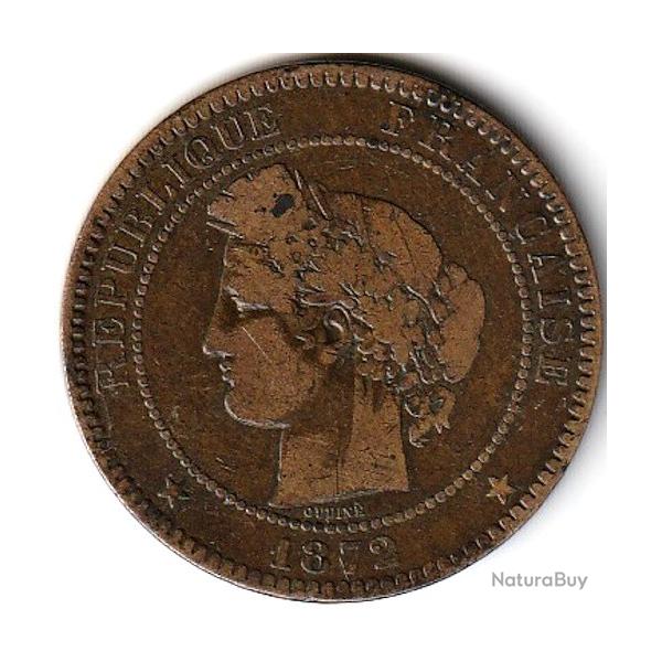 Pice de Monnaie  France Dix centimes Crs 1872 K