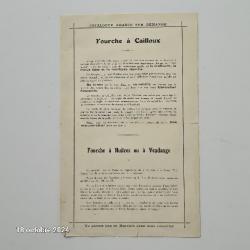 Véritable publicité, années 1920 sur les fourches, fabriquées par Terrat, Biol