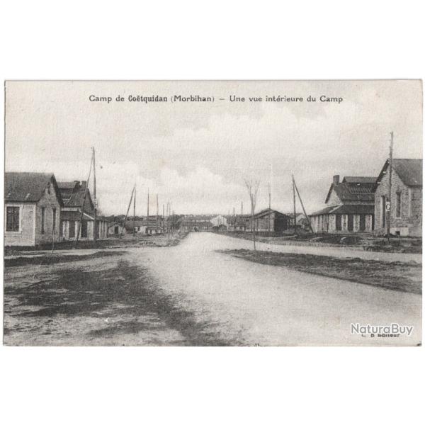 CPA MILITARIA  -  CAMP DE COTQUIDAN  -  UNE VUE INTRIEURE DU CAMP