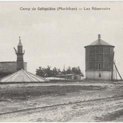 CPA MILITARIA  -  CAMP DE COËTQUIDAN  -  LES RÉSERVOIRS