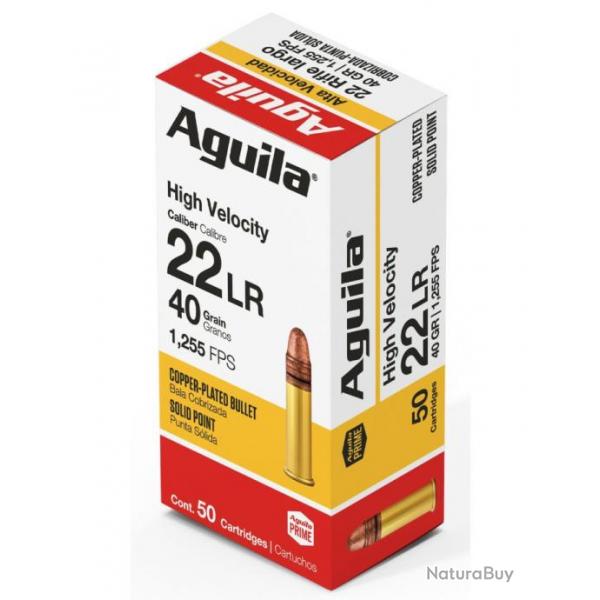 Lot de Munition Aguila super extra high velocity 22  LR x500 soit 10 botes