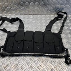 ceinture de chargeurs mag carrier chest rig mil-tec noir