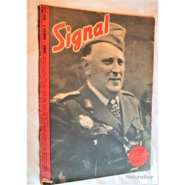 MILITARIA ALLEMAND - authentique revue allemande SIGNAL numro 3 de 1944 - WWII