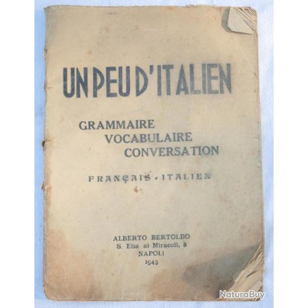 Dictionnaire de traduction Franais Italien dat 1943 - SDC24DIC001  En assez bon tat