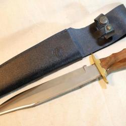 Couteau de grande dimension type BOWIE léopard - EBR24BOW009