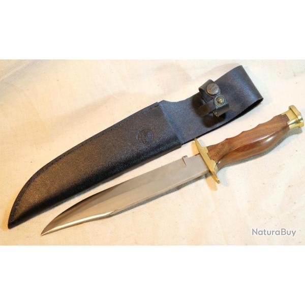 Couteau de grande dimension type BOWIE lopard - EBR24BOW009