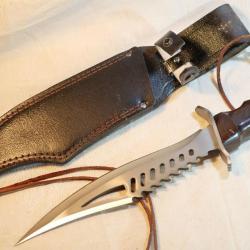 Grand couteau de chasse GATOR BOWIE à lame évidée - EBR24TAI001