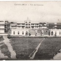 CPA MILITARIA  -  CASABLANCA (MAROC)  -  VUE DES CASERNES