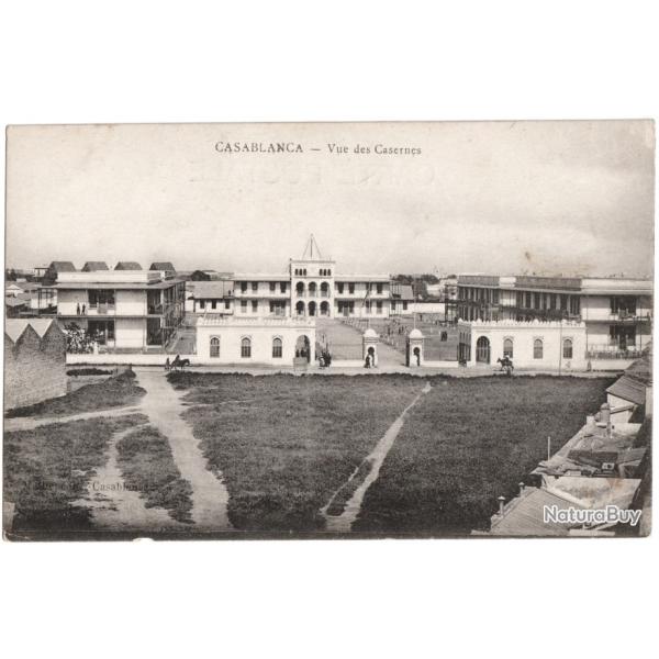 CPA MILITARIA  -  CASABLANCA (MAROC)  -  VUE DES CASERNES