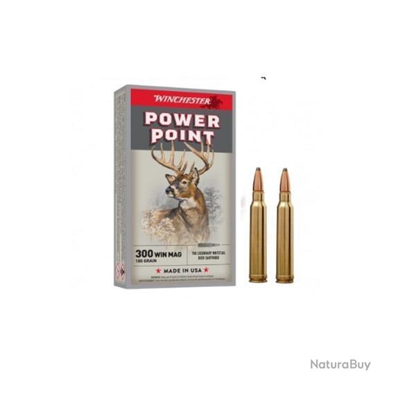 WINCHESTER 300 WIN MAG power point 180gr x20