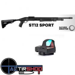 Fusil à Pompe Taurus ST12 Sport Rayures Droites + Point Rouge Offert