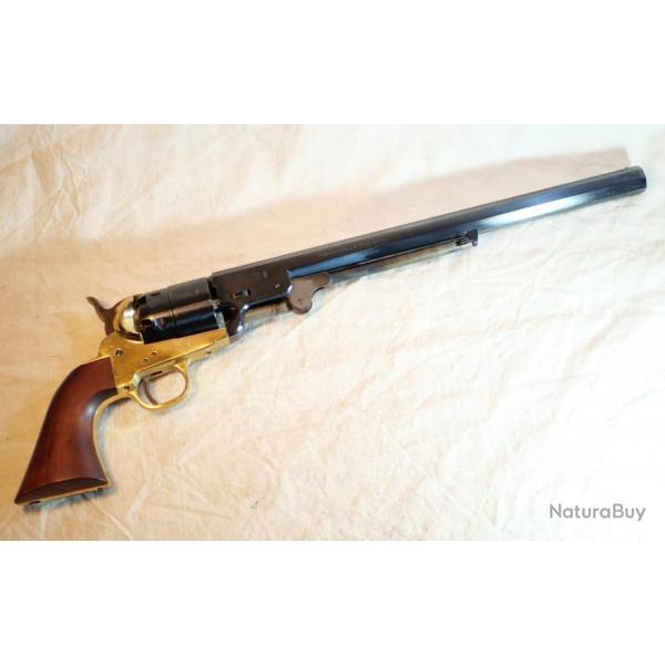 Comme neuf ! Revolver Carabine  immense canon PIETTA 1851 Reb Nord Navy .44 CAL 44 REF EBR24PIE007