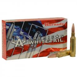 Munitions HORNADY calibre 6.5 Creedmoor American Whitetail Interlock 129gr - 8.4g x20