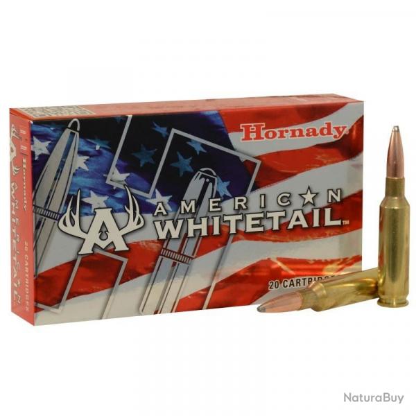 Munitions HORNADY calibre 6.5 Creedmoor American Whitetail Interlock 129gr - 8.4g x20