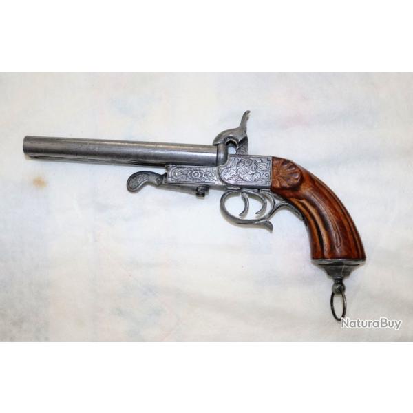 Pistolet ancien double canon