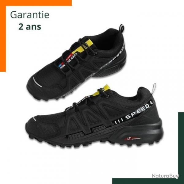 Chaussures de randonne et de trail -  Anti-drapante - Impermable - Lgre - Noir