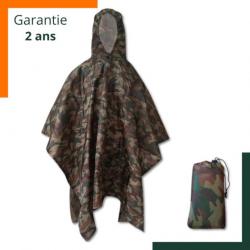 Poncho - Camouflage- Sac de rangement - Garantie 2 ans