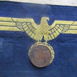 bande de 2 insigne veste blousse Kriegsmarine KM seconde guerre ww2 aigle manteau TBE et authentique