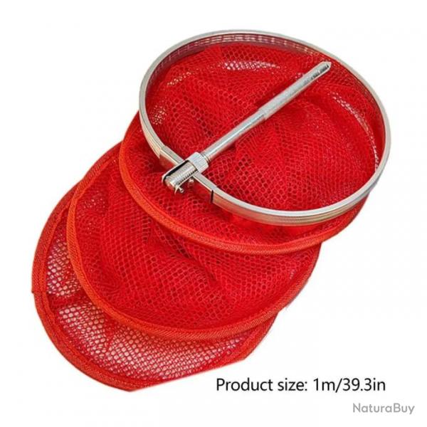 Bourriche Fish Saver maille 1 m pliable - Rouge